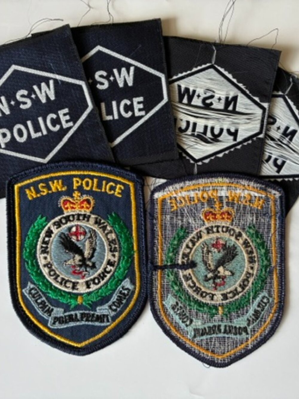 NSW Australia Police Force Patches-Bundle of 6 - for Memorabilia Only!